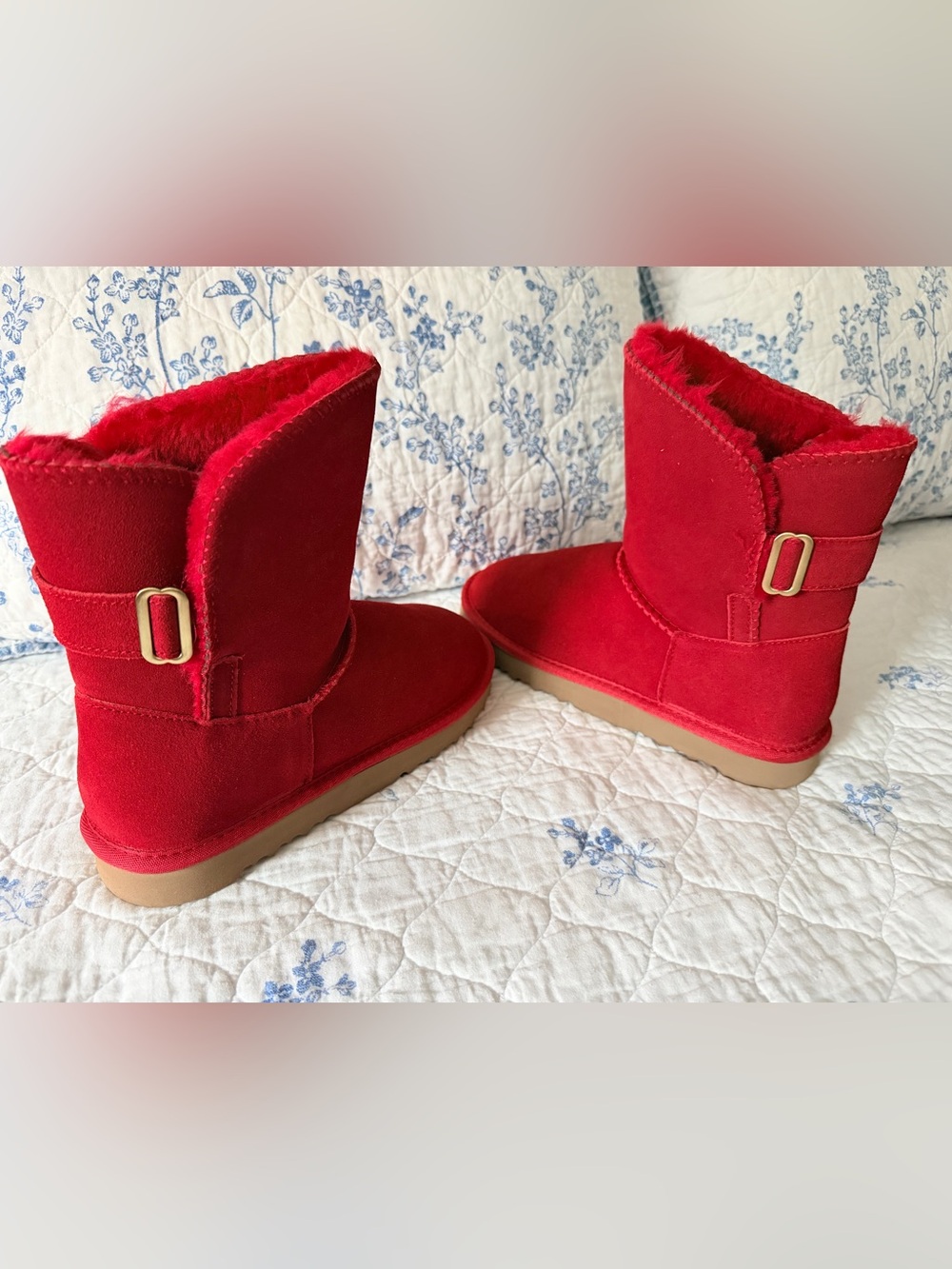 Style & Co Red Suede Boots (NWT) size 9